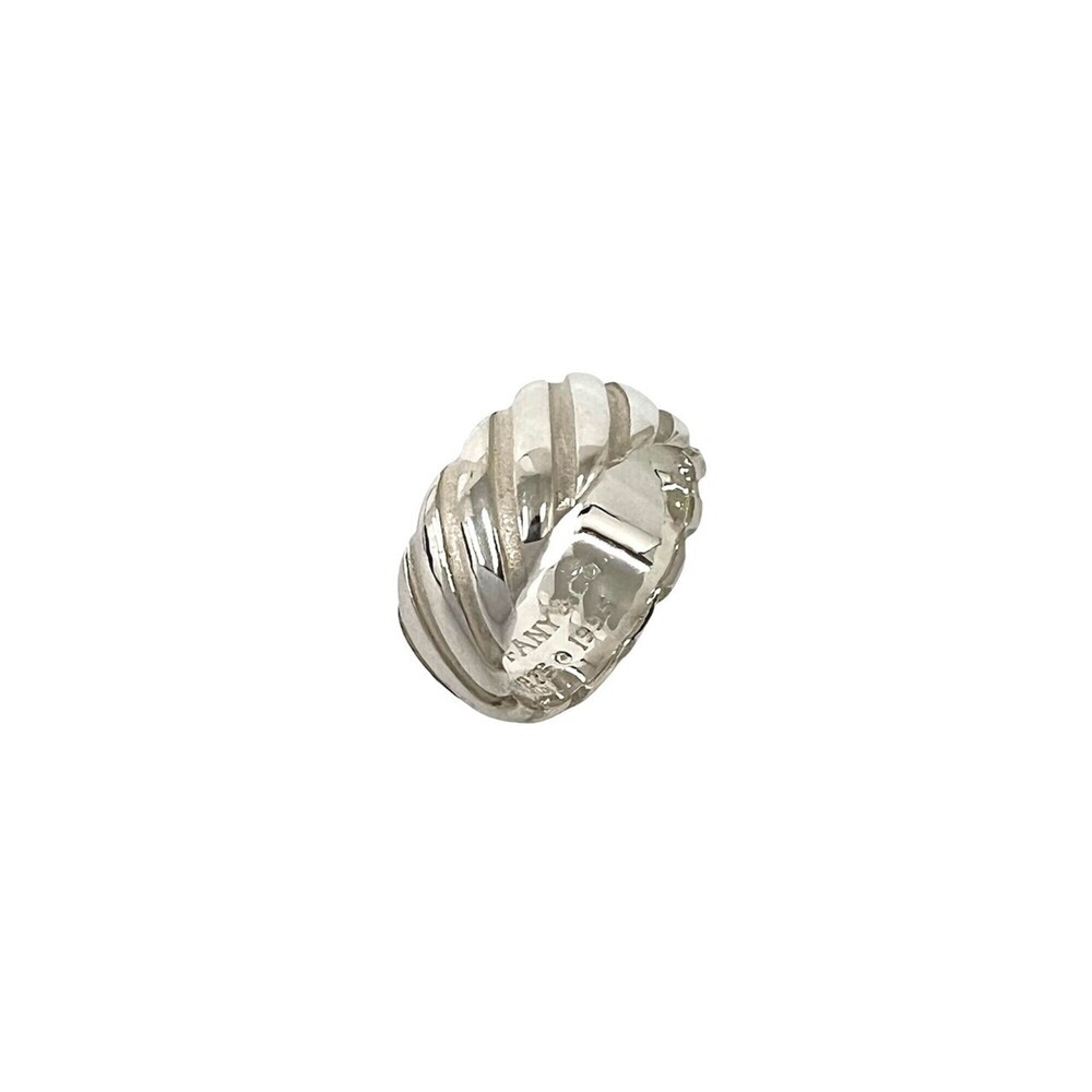 TIFFANY&Co. Tiffany Vintage Spiral Grooved Wide Ring, Sterling Silver 925, It...